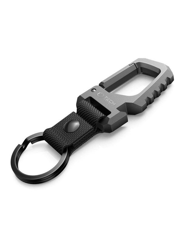 Tech-Protect Slidelock Keychain - Black & Grey billede