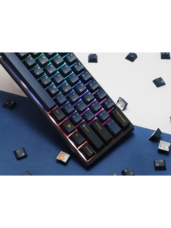 Ducky One 3 Pro - Nazca Line - Mini 60% - Blue - RGB Tastatur - GEEKD.dk