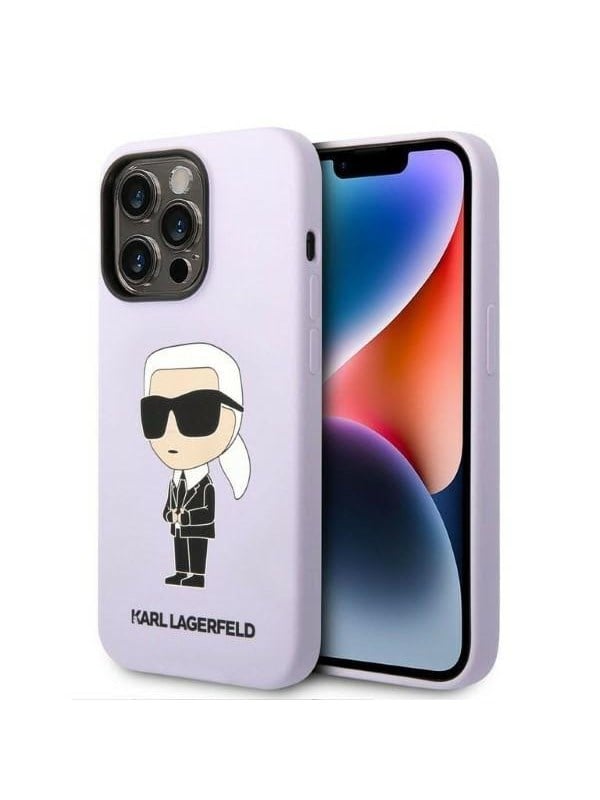 Karl Lagerfeld KLHCP14XSNIKBCU iPhone 14 Pro Max 6.7" hardcase purple/purple Silicone Ikonik