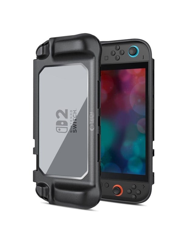 Tech-Protect MagMat Case for Nintendo Switch 2 - Black and Clear