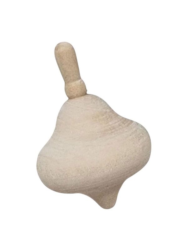 Playwood Unpainted Wooden Spinning Top