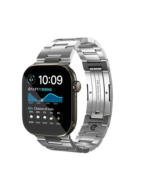 KeyBudz Spectra Series Apple Watch Band (Large) - Stainless Steel