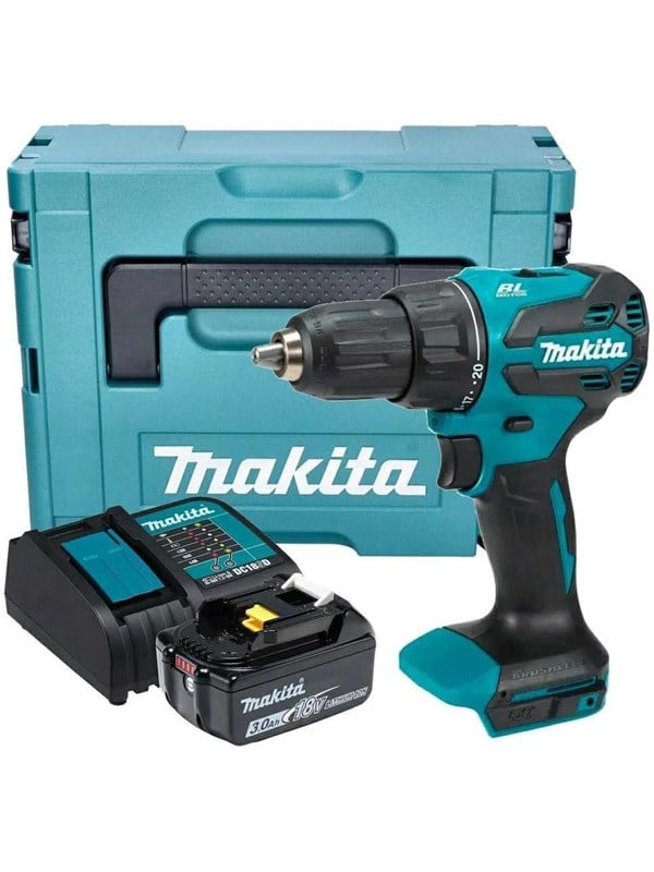 Makita DHP490SF1J 18V slagboremaskine/skruemaskine - 50/27 Nm, 1×3,0 Ah, kulfri