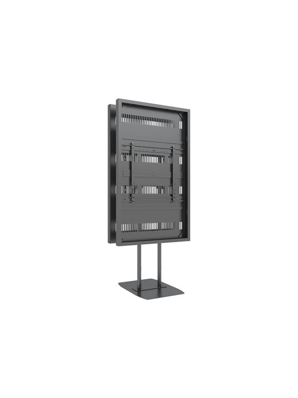 Multibrackets M Pro Series mounting kit - for digital signage display - dual pole - black - Maks 50 kg - Maks størrelse 75"