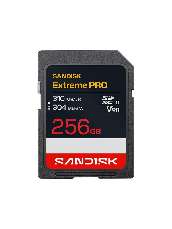 SANDISK Extreme PRO - flash memory card - 256 GB - SDXC UHS-II