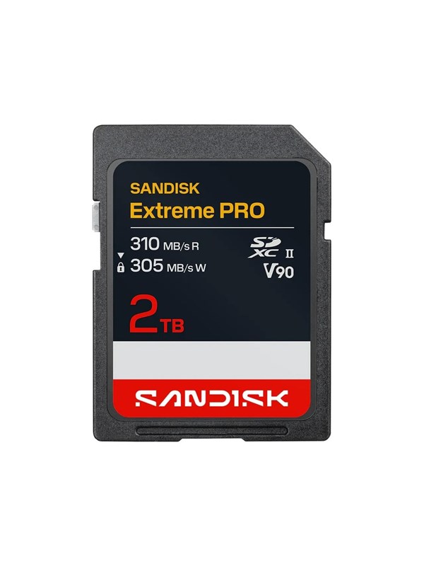 SANDISK Extreme PRO - flash memory card - 2 TB - SDXC UHS-II