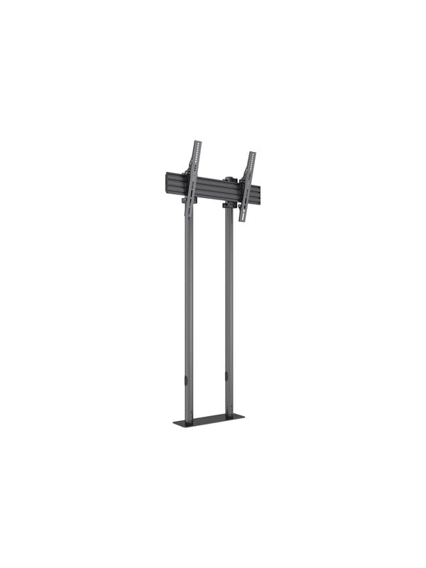 Multibrackets M Pro Series mounting kit - for flat panel - dual pole - black - Maks 75 kg - Maks størrelse 90"