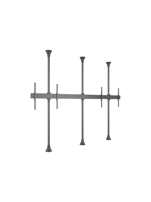 Multibrackets M mounting kit - modular - for LCD display - single side fixed - black - Maks 60 kg - Maks størrelse 98"