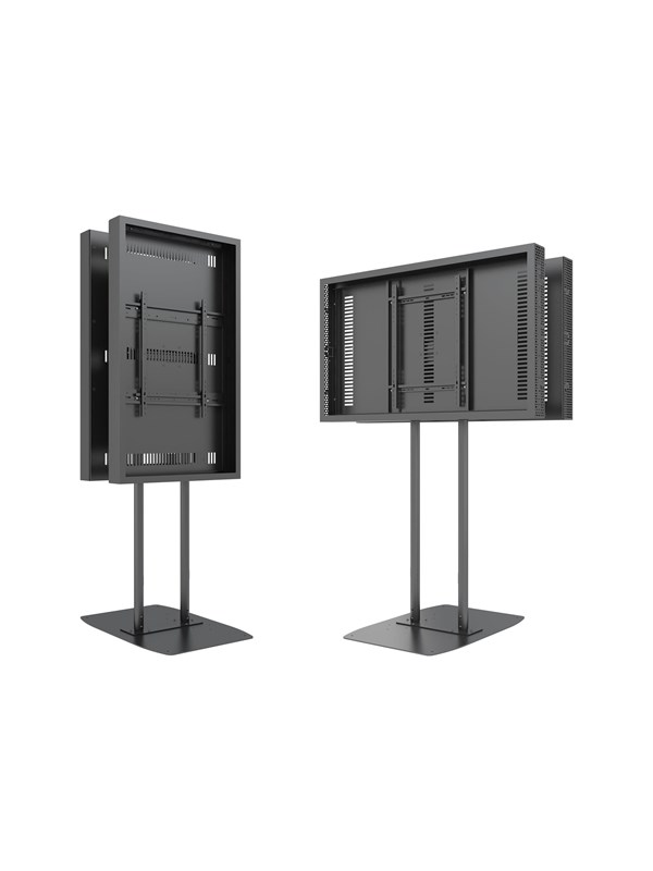 Multibrackets M Pro Series enclosure - for LCD display - dual pole high brightness - black - Maks 50 kg - Maks størrelse 55"
