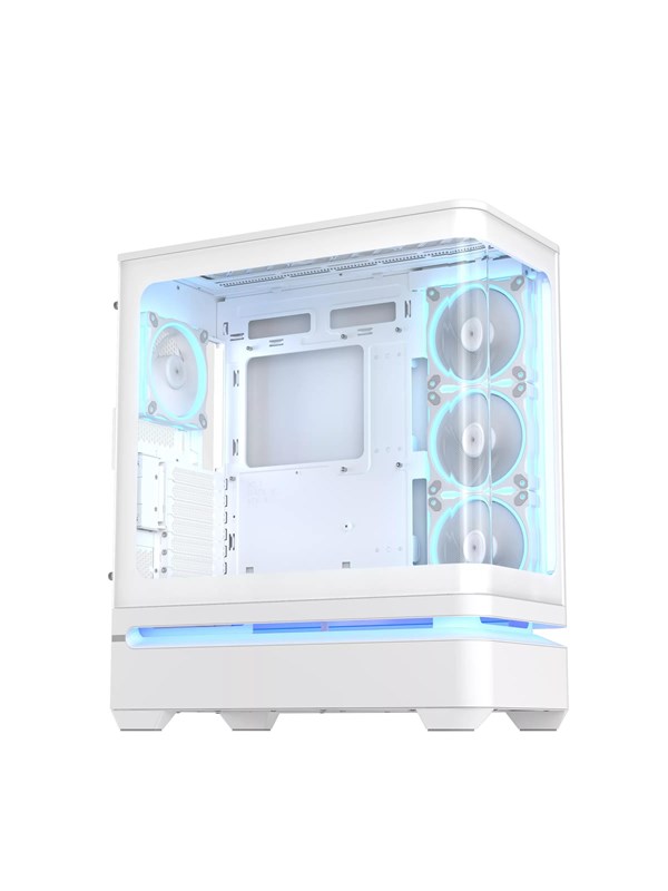 ASUS PRIME AP304 TG ARGB - Kabinet - Miditower - Hvid