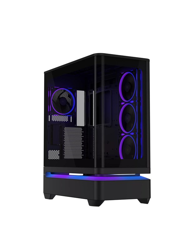 ASUS PRIME AP304 TG ARGB BLACK - Kabinet - Miditower - Sort