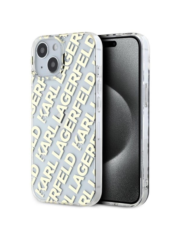 Karl Lagerfeld IML Fullover Logo case for iPhone 15 / 14 / 13 - gold