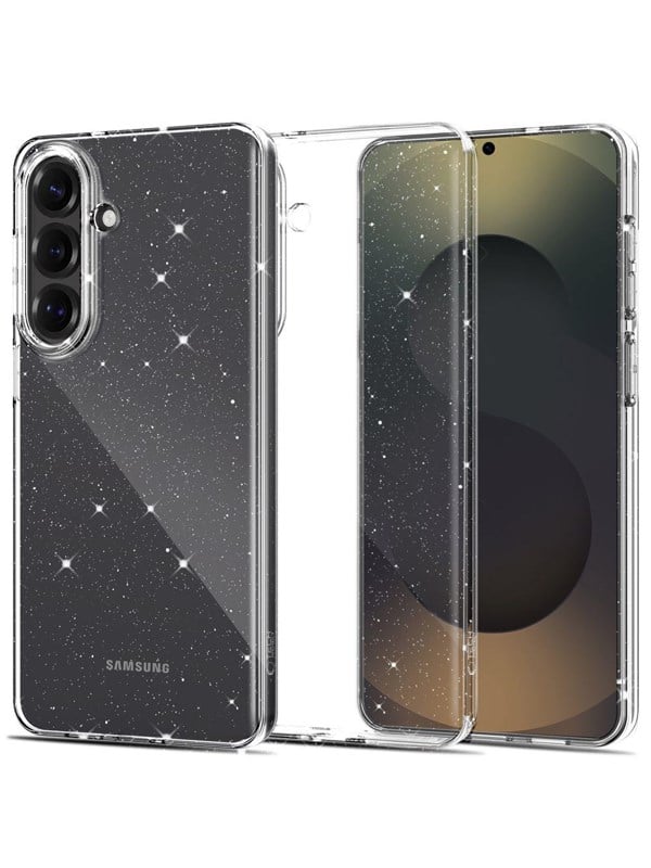 Tech-Protect FlexAir Case for Samsung Galaxy S26+ - Transparent Glitter
