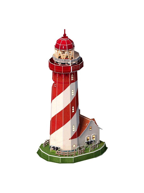Cubic Fun 3D Puzzle Lighthouse LED 51st. 3D Puslespil