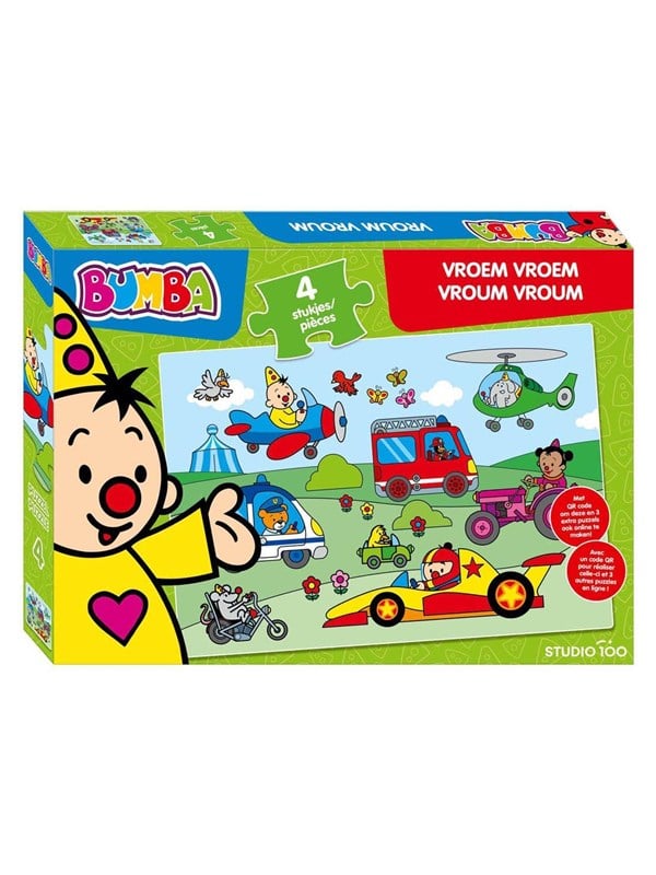 Studio 100 Bumba Puzzle Vroem Vroem - 4pcs. Floor