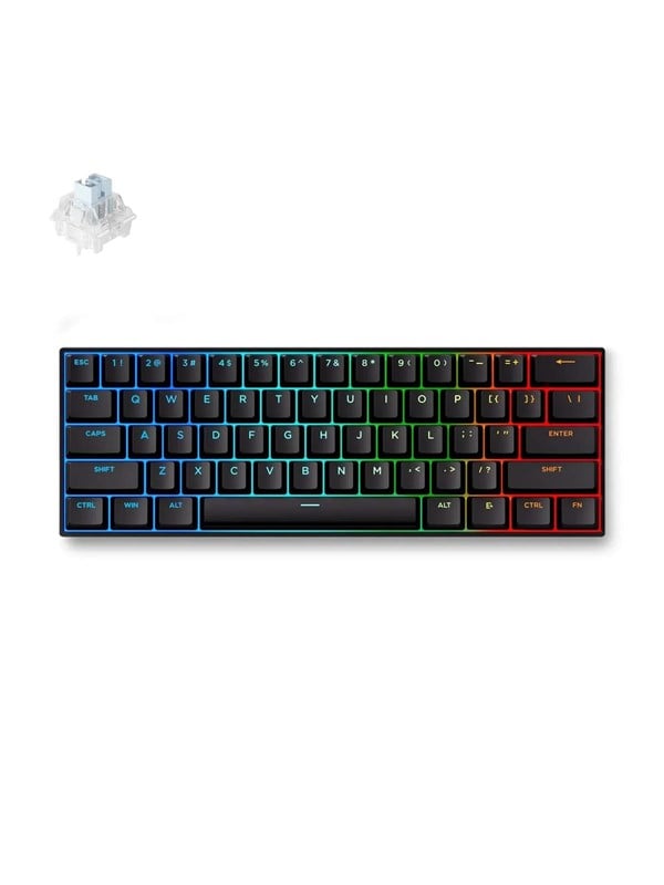 MCHOSE Ace 60 Pro Ice Blue Magnetic Hall Effect - Gaming Tastatur - Uden Numpad - Amerikansk engelsk - Sort
