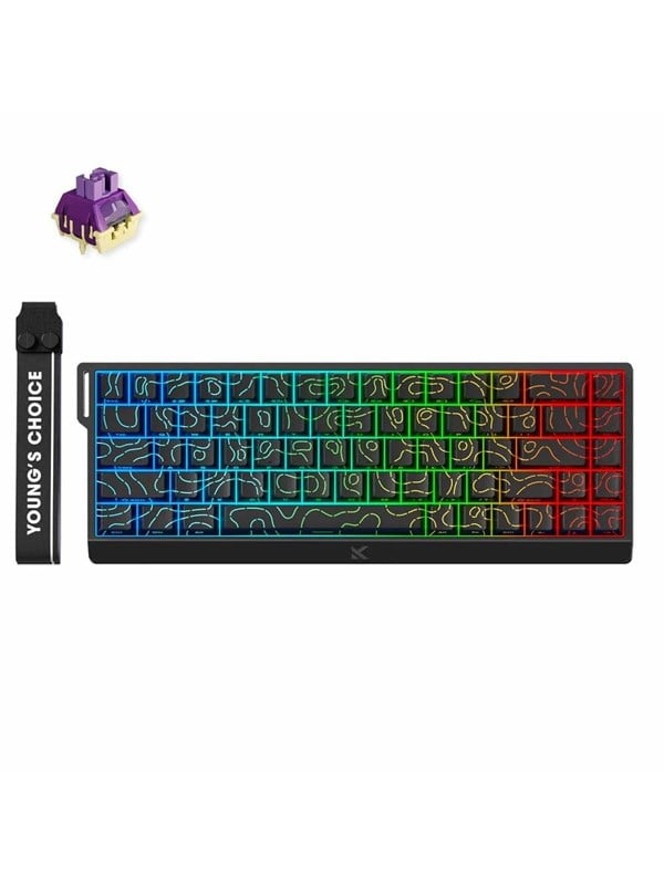 MCHOSE Ace 68 TTC Dragon Lord Hall Effect Magnetic - Gaming Tastatur - Uden Numpad - Amerikansk engelsk - Sort