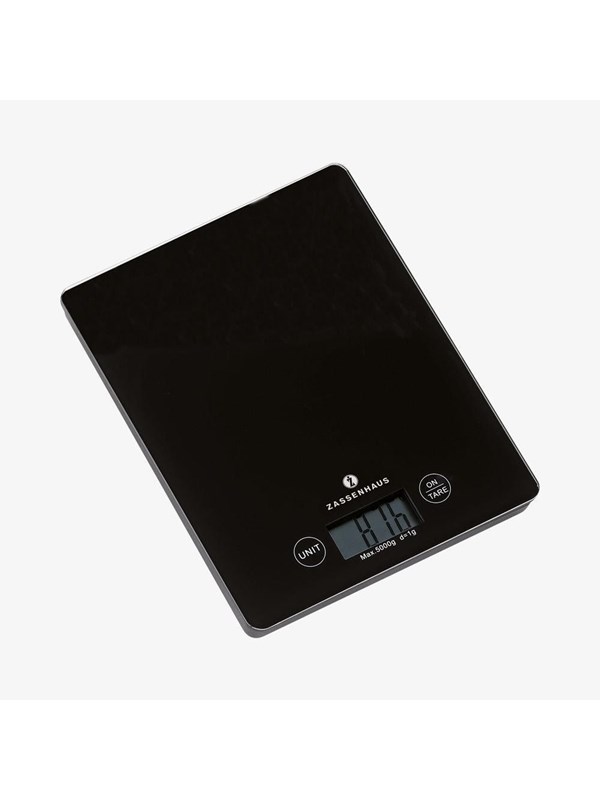 Zassenhaus Køkkenvægt digital, sort BALANCE