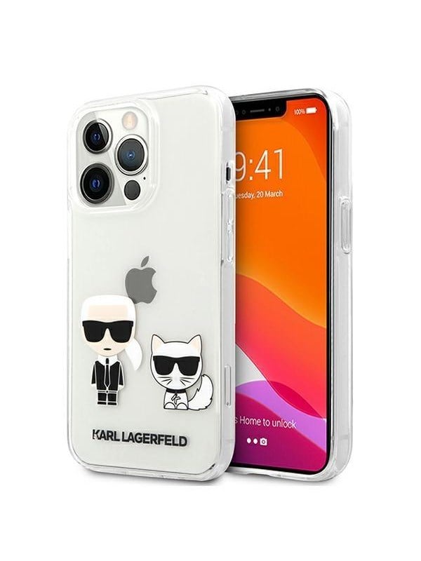 Karl Lagerfeld Transparent Karl & Choupette Case for iPhone 13 Pro / 13 - Transparent