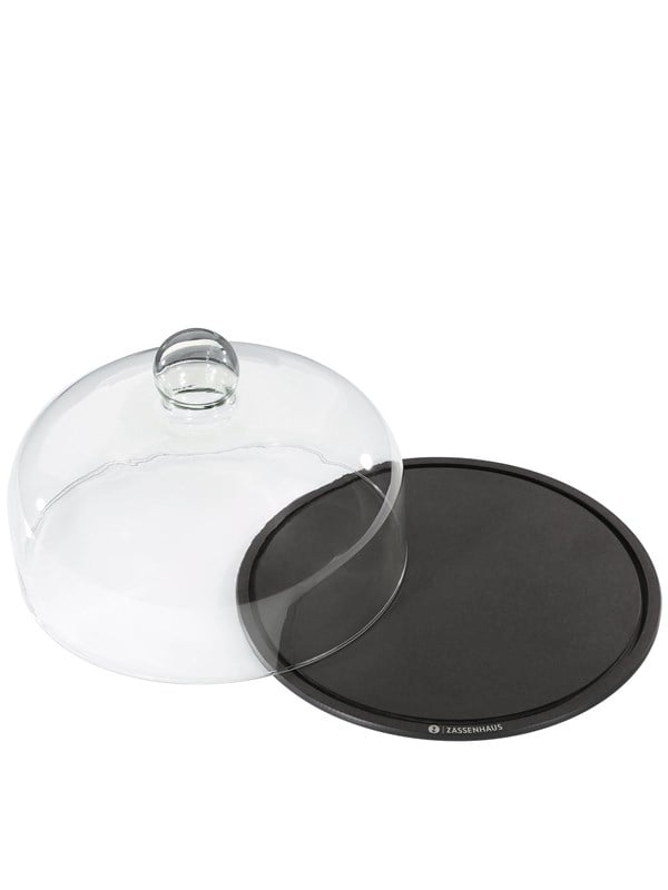 Zassenhaus Osteklokke 28cm sort bund