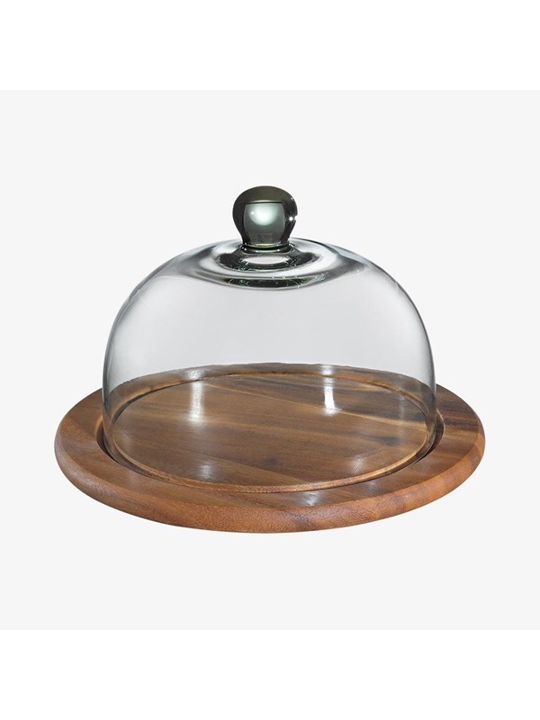 Zassenhaus Osteklokke ø30cm glas/træ