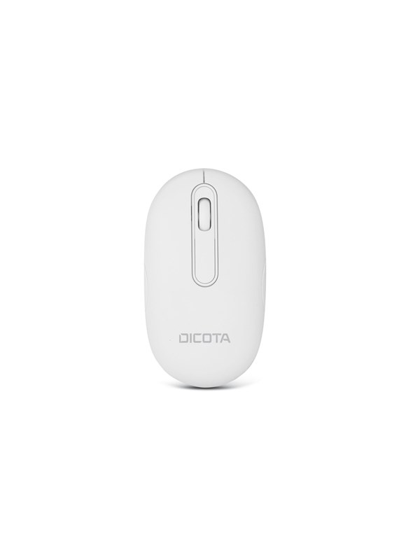 Dicota Wireless Mouse BT/2.4G - Mus - Optisk - 3 knapper - Hvid