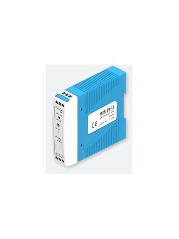 Teltonika - Strømforsyning (monterbar på DIN rail) - AC 85-264 V - 20 Watt - for Teltonika RUT200, RUT956, TSW210