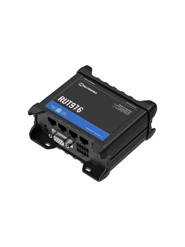 Teltonika RUT976 - wireless router - WWAN - Wi-Fi - 4G 2G 3G - DIN rail mountable wall-mountable surface-mountable - Wireless router N Standard - 802.11n