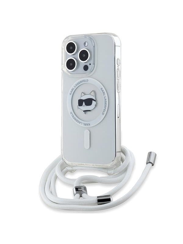 Karl Lagerfeld IML Choupette Head & Cord MagSafe case for iPhone 15 Pro - transparent