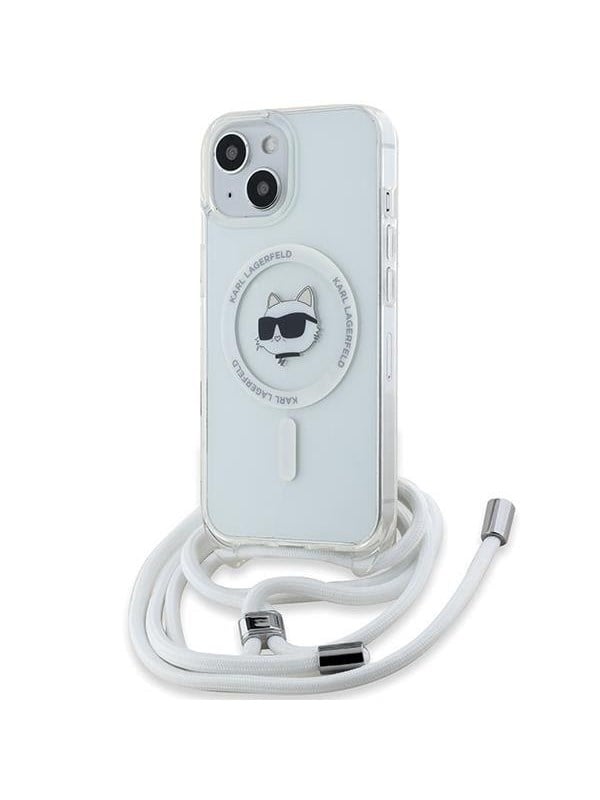 Karl Lagerfeld IML Choupette Head&Cord MagSafe case for iPhone 15 / 14 / 13 - transparent