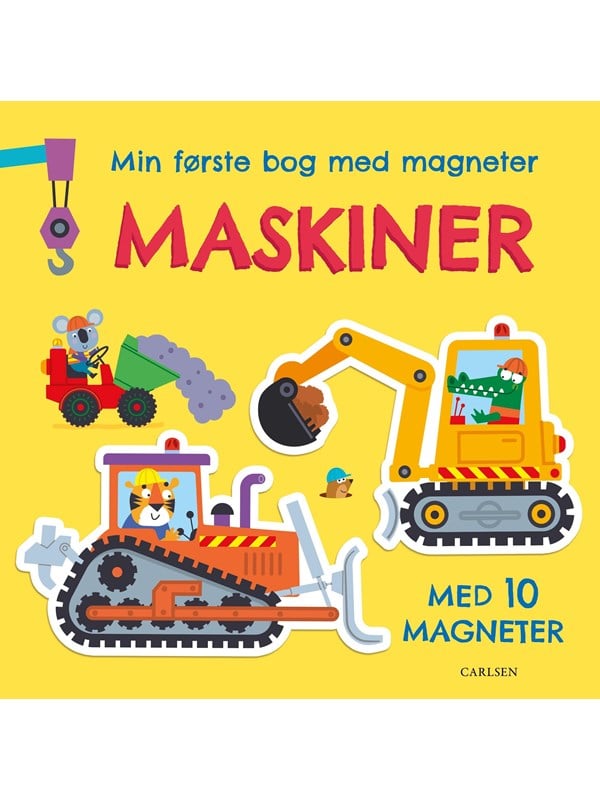 Min første bog med magneter: maskiner - Børnebog - Papbog