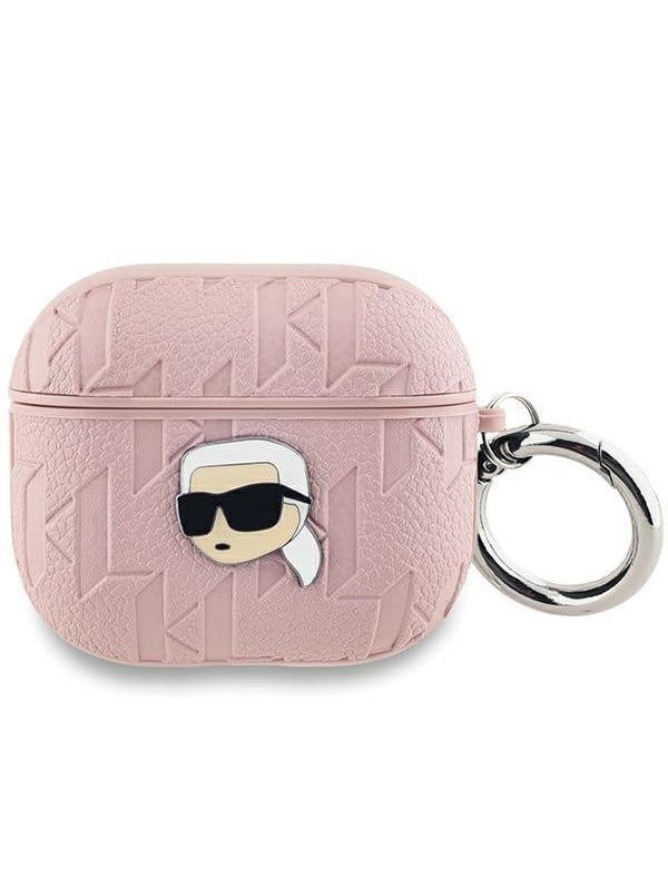 Karl Lagerfeld Monogram Karl Head case for AirPods 3 - pink