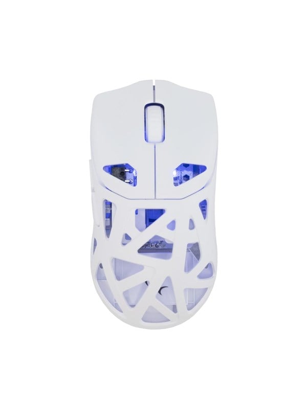 White Shark DAGONET Wireless (White) - Gaming Mus - Optisk - 6 knapper - Hvid