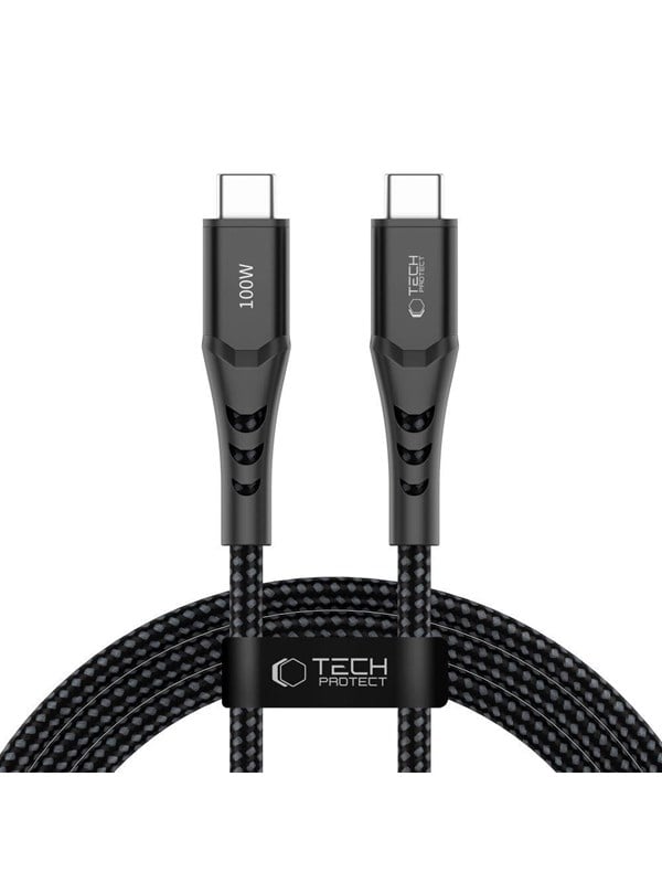 Tech-Protect Ultraboost UB11T USB-C / USB-C PD 100W / QC3.0 200 cm Cable - Black