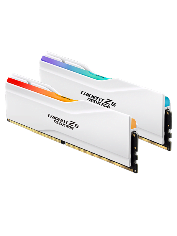 G.Skill Trident Z5 NeoX RGB DDR5-6000 - 32GB - CL36 - Dual Channel (2 pcs) - AMD EXPO ULL - Hvid med RGB