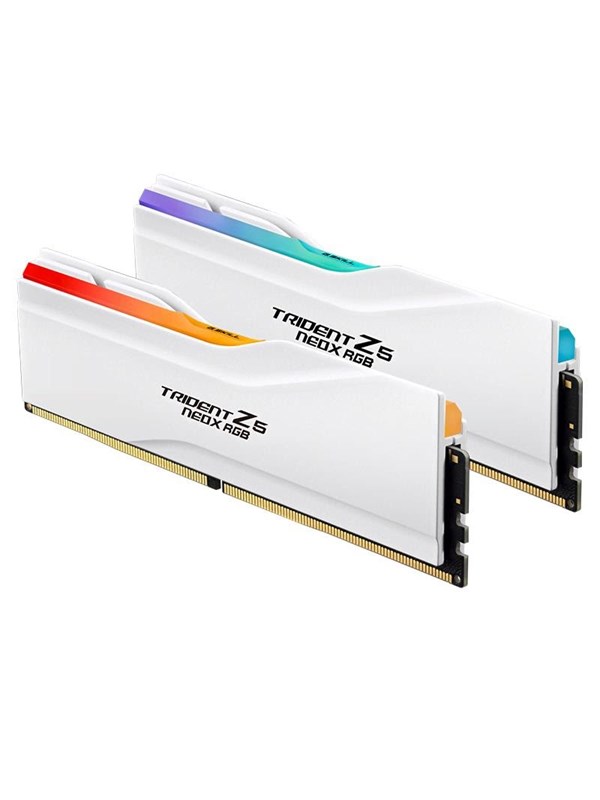 G.Skill Trident Z5 NeoX RGB DDR5-6000 - 32GB - CL30 - Dual Channel (2 pcs) - AMD EXPO ULL - Hvid med RGB