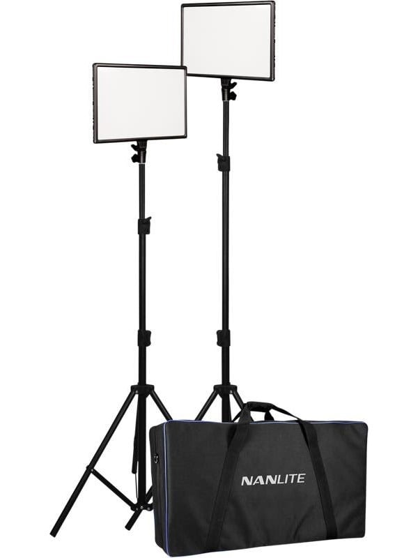 Nanlite LUMIPAD 25 LED 2 LIGHT KIT WITH STAND+BAG - Arbejdslampe