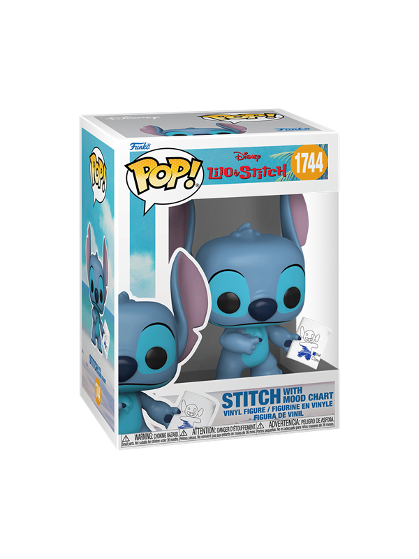 Funko! - Funko POP Vinyl L&S S4 Stitch w/Mood Chart - Figur