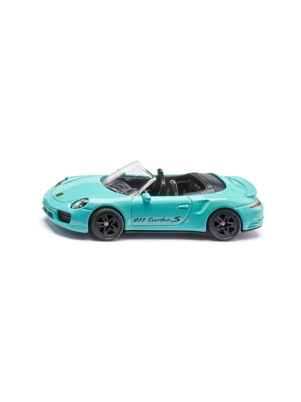 SIKU Porsche 911 Turbo S Cabriolet - Convertible Sports Car with Play Value & Collectible Appeal