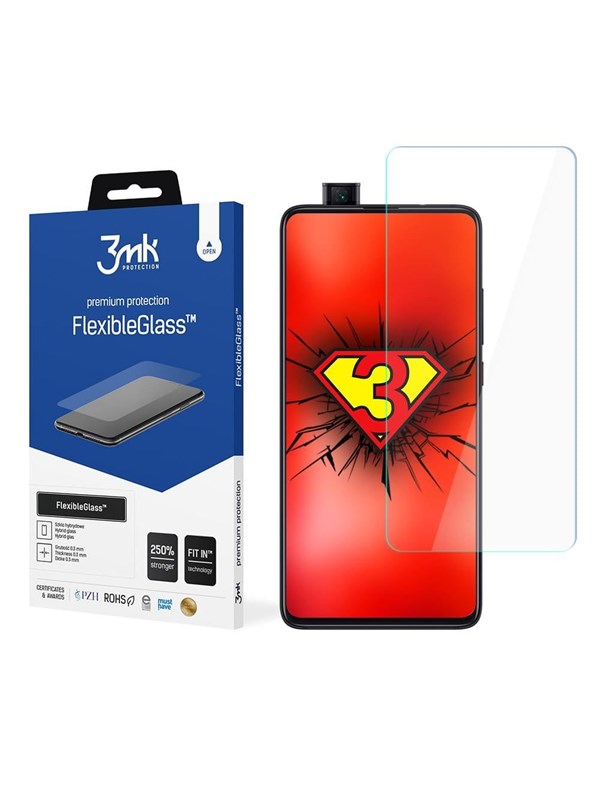 3mk FlexibleGlass™ Special Edition Hybrid Glass on Xiaomi Mi 9T