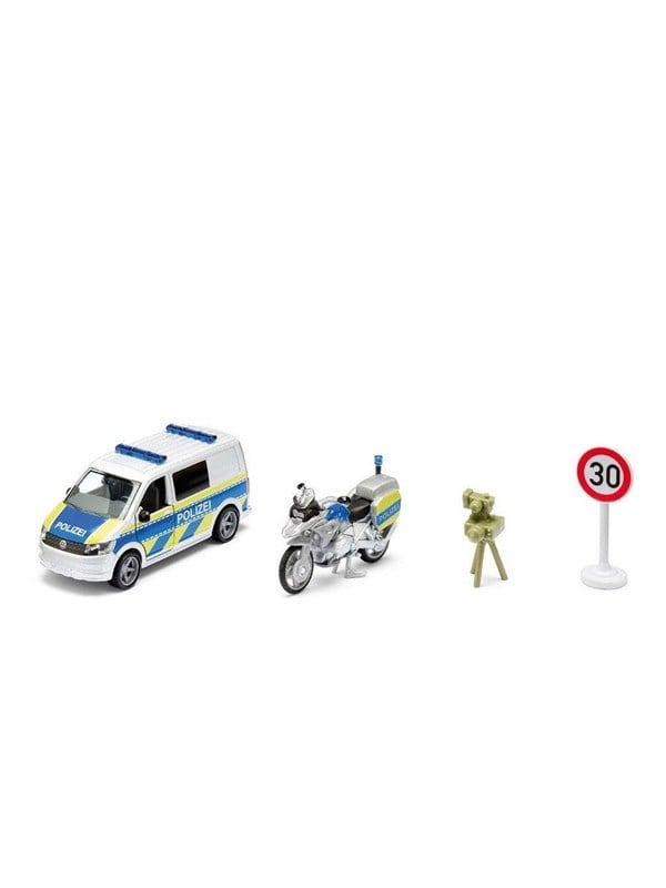SIKU Siku 1:50 VW T6 med BMW politimotorcykel