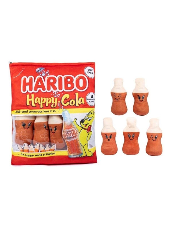 HARIBO Plush Snack Bag Cola Bottles