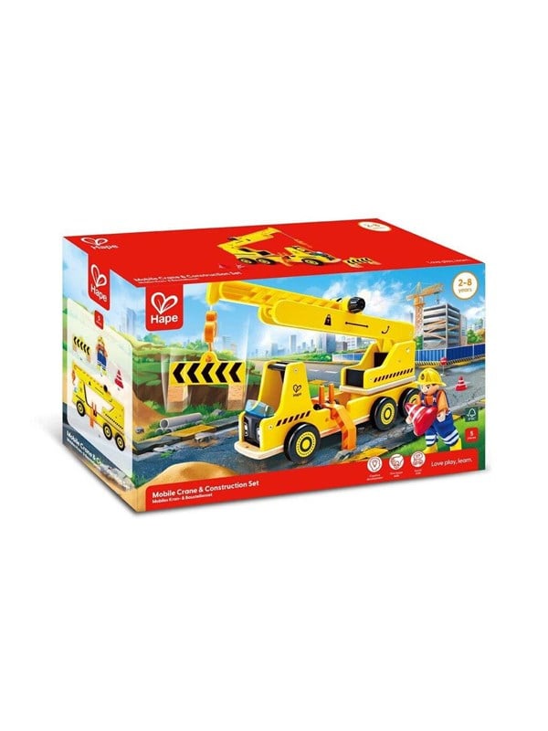 Hape Mobile Crane & Construction Set