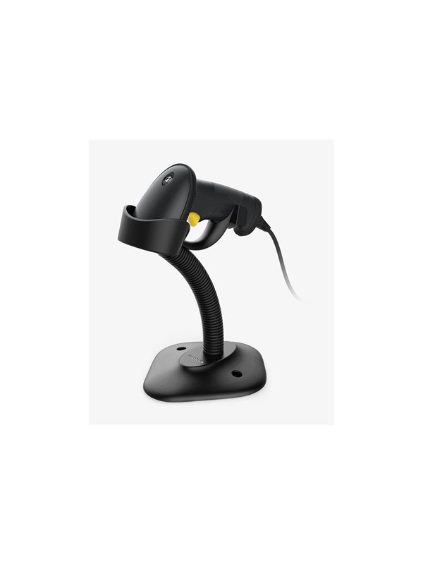 Inateck BCST-33 1D stregkodescanner med stativ - sort/gul