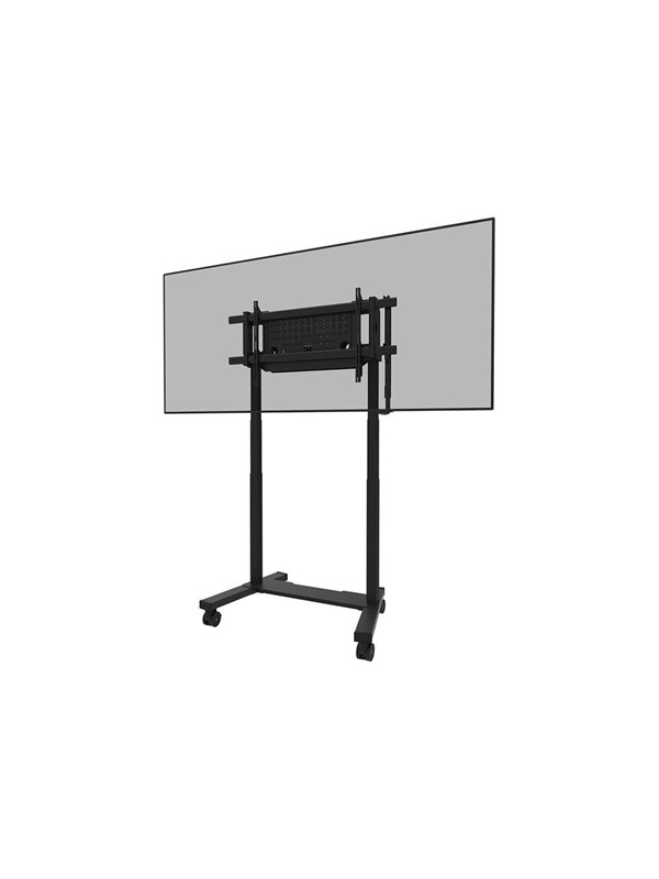 Neomounts cart - motorised - for flat panel - fixed - black - Maks 160 kg - Maks størrelse 75"-115"
