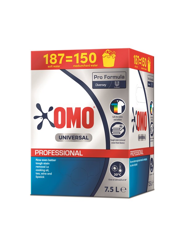 Tøjvask Flydende Omo Professional Universal 7.5ltr med Parfume/Optisk hvidt | Vaskemiddel | |