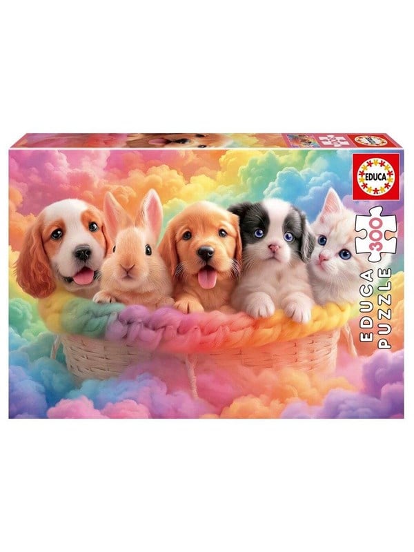 Educa - Basket Buddies Puzzle - 300 Brikker - Hunde Puslespil