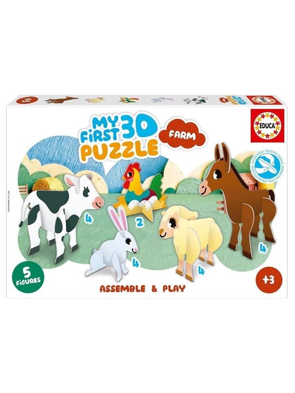 Educa 3D Puzzle Kids Baby Farm 3D Puslespil