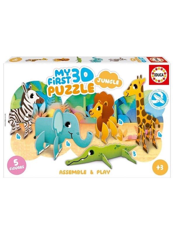 Educa 3D Puzzle Kids Baby Jungle 3D Puslespil