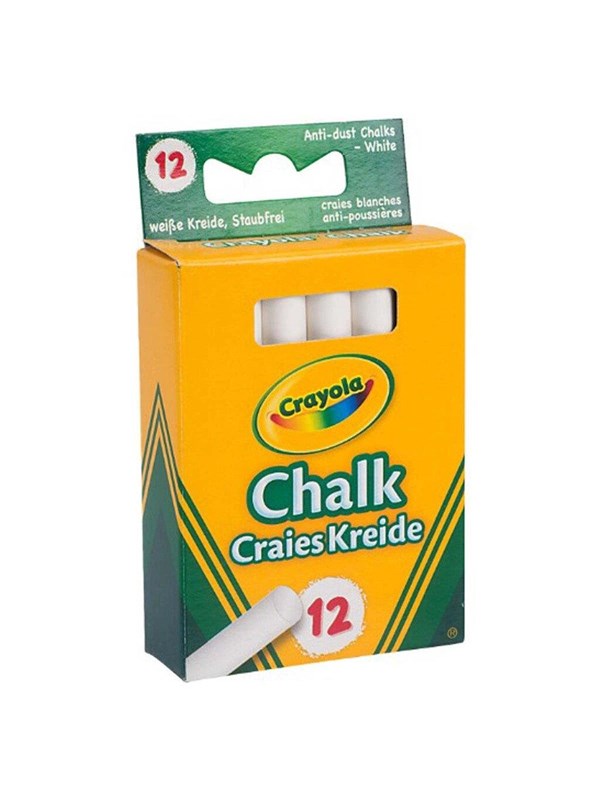 Crayola - Anti Dust Chalk - White 12 Stk